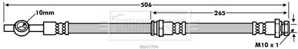 BORG & BECK Тормозной шланг BBH7794